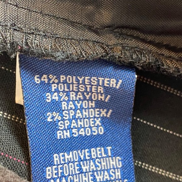 Evan Picone Stretch Dress Pants Women's Red White Striped Size 12 - Picture 5 of 7